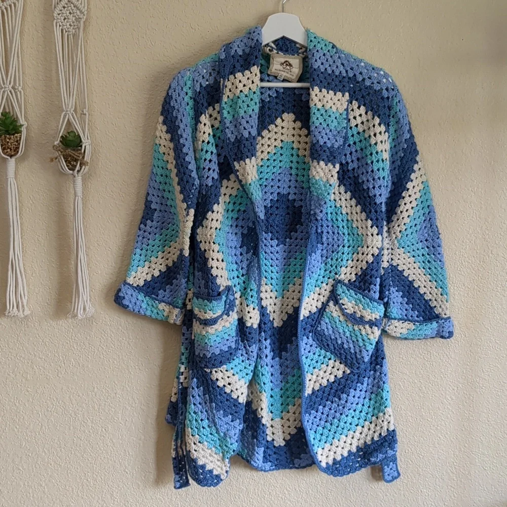Chasing Unicorns Short Blue Cardigan One Size - Picture 7 of 17